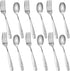12PCS Safe Forks and Spoons for Kids, Toddler Silverware Kids Utensils Baby Spoons Stainless Steel Tableware with Bunny and Puppy Motifs...