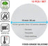 LadayPoa 10Pcs 12 inch Reusable Round Silicone Steamer Liners Non-stick Silicone Steamer Mesh Mat Pad Dim Sum Mesh for Home Kitchen or Restaurant...