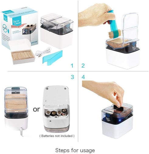 Smart Toothpick Dispenser, Chrome...