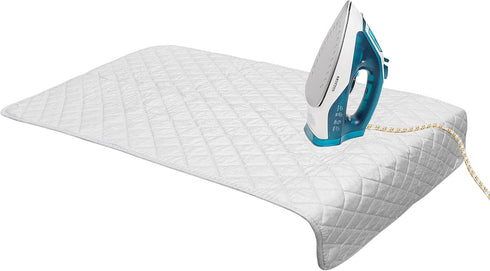 KOVOT Extra-Wide 21" x 32" Portable Magnetic Ironing Mat Blanket. Cotton Laundry Pad for Table, Washer, Dryer or Iron Anywhere On The Go Best Iron...