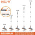 eazer 76'' Spray Window Washer Kit, 3-in-1 Window Squeegee Cleaner with 5-Section Extension Pole, Microfiber and Chenille Cloth, Window Washing Eq...