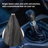 Shifter Boot Cover PU Leather Shift Knob Dust Cover Gear Shift Knob Boot Cover Universal Manual Shifter Boot Fit for Most Car Truck...