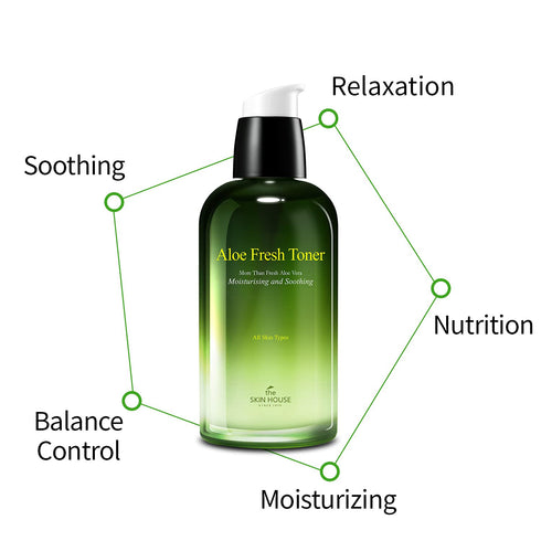 THE SKIN HOUSE Aloe Fresh Serum 1.7 fl.oz Soothing, Calming, Moisturizing | Aloe Vera, Collagen, Betaine | Korean Skincare, Facial Serum for face,...