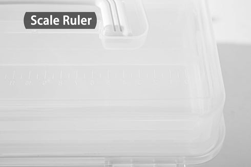 Flower River 11(in) Versatile Three-Layer Folding Organizer Box,Ideal for Art & Crafts,Toys,Sewing Supplies,Jewelry and Tools,Storage with Dual Tr...