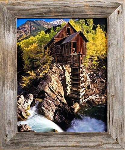 MyBarnWoodFrames - Homestead Reclaimed Barnwood 5x7" Picture Frame (1.5 Inch Frame Width)...
