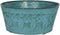 Robert Allen MPT01893 Fluer De Lis Series Metal Bowl Planter Flower Pot, 8", Color Surf Blue...
