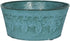 Robert Allen MPT01893 Fluer De Lis Series Metal Bowl Planter Flower Pot, 8", Color Surf Blue...