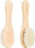 Baby Hair Bush and Comb Set -Nature Lotus Wood with Soft Goat Bristle and Pear Wood Comb for Newborns & Toddlers, Ideal for Cradle Cap...