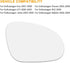 X AUTOHAUX Passenger Right Side Rear View Mirror Replacement Glass with Adhesive for Volkswagen Jetta EOS Passat GTI R32...