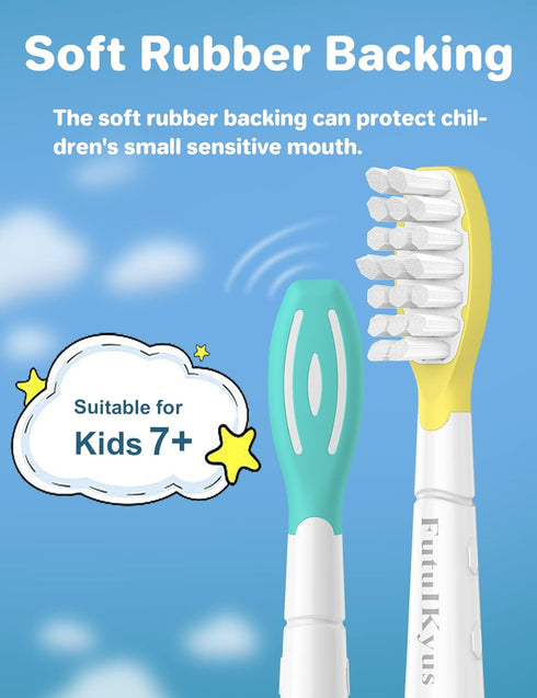 FutulkyUS Kids Toothbrush Replacement Heads for Philips Sonicare: Over 7 Years Old Child Soft Electric Standard Children Brush Head for Boy Girl, ...