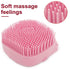 Pet Bath Massage Brush Puppy Dog Cat Grooming Cleaning Soft (Pink)...