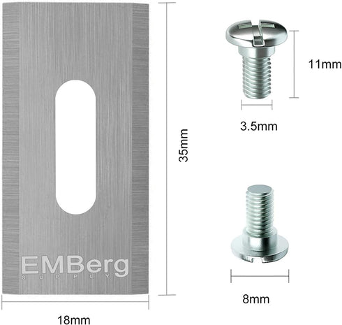 EMBerg Endurance Blades (18 Pack) for Husqvarna Gardena McCulloch Robotic Lawnmower Mowing Lawn Mower Robo Robot Accessories Replacement Blade for...