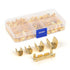 500pcs U Shape Copper Crimp Terminal Connectors Kit, Non-Insulated Cable Wire Spade Electric Butt Connector Assortment Kit (WKS-500U)...