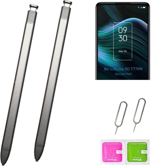 (2pcs Pen Pack) for TCL Stylus Replacement s Pen,T779W Stylus Pen Replacement parts for TCL Stylus (5G) T779W 6.81 Inches (Black)...