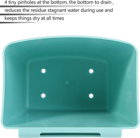 6 Pack Hanging Cup Holders for Rolling Carts, Teal, 2.4in x 3.5in x 4.5in...