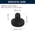 uxcell 16 Pieces Black Rubber Stopper, 5mm Plug Holes for 4.5-4.8mm/0.18-0.19" Hole...