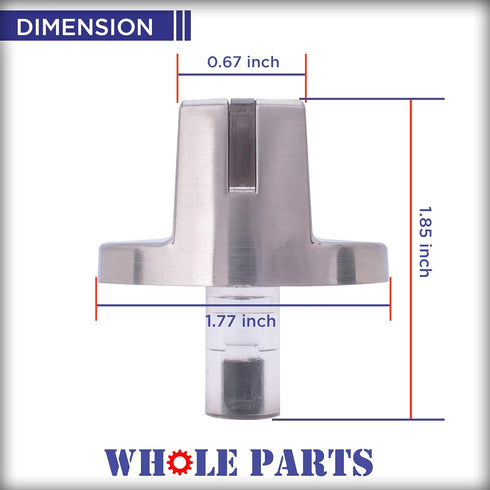 Whole Parts Appliance Burner Control Knob Part # AEZ73293801 Compatible With Some LG Range/Stove Gas Cook Top - Replacement Cooktop Knob 2025031, AH3639420, EBZ60710601 Models - 2 Yr Warranty