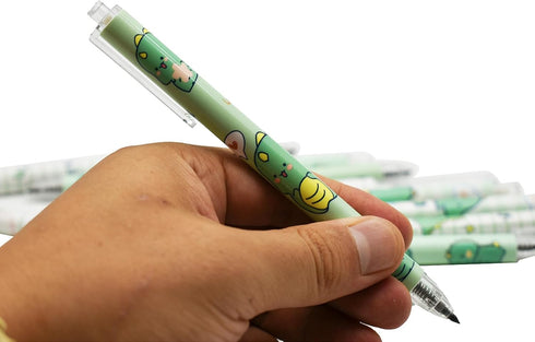 Maydahui 24PCS Cute Dinosaur Eternal Pencils HB 0.5mm Retractable Extensible Pencils Magic Forever Pencil for Students Classmates School Teachers ...