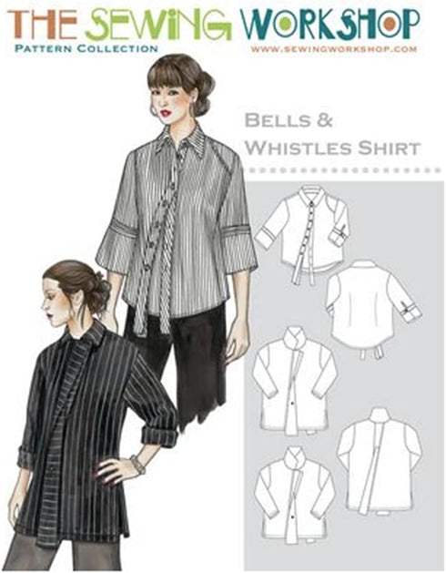 The Sewing Workshop Bells & Whistles Pattern, White...