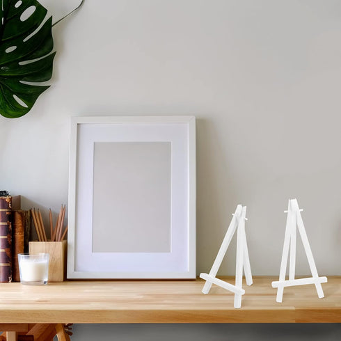 Mini Plastic Display Easel, 20 Pcs White Tabletop Art Easel Painting Easels for Photo Paintings Cards Invitations Menu Display...