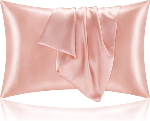 BEDELITE Satin Pillowcase for Hair and Skin, Super Soft and Cooling Similar to Silk Pillow Cases 2 Pack with Envelope Closure, Gift for Women Men(...