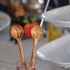 7-Inch Long Handle Olive wood Smoothie Spoons, Iced Tea Spoon, Coffee Spoon, scooping Ice Cream, Yogurt, and Cocktail Stirring Spoons - Set of 2...