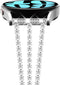 NewWays Compatible for SAMSUNG Galaxy Watch 7 6 Classic 6 5 4 Band 40mm 44mm 42mm 46mm, 20mm Stunning Diamonds Bracelet with Quick Release Pin for...