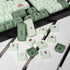 mintcaps Matcha Green PBT Keycaps Set 124 Keys XDA Profile Cute Keycaps Custom Dye-Sublimation Keyboard Keycaps for 60% 65% 70% 75% 100% Cherry Ga...