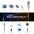 LANMU USB to DC Power Cable,Universal 5V DC Jack Charging Cable Power Cord with 9 Interchangeable Plugs Connectors Adapter Compatible with Massage...