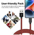 Compatible with i Phone 12 Charger 2Pack 3FT i Phone Cable Nylon Fast i Phone Charging Cord Compatible with i.Phone 14/13/12/11/Pro/X/Xs Max/XR /8...