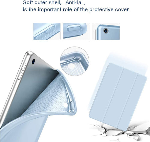 Fullgaden iPad Case - Ultra Slim Lightweight Smart Shell Stand Cover with Translucent Frosted Back (Auto Wake/Sleep)?Multiple model selection, 10....