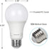 DEWENWILS 8-Pack A19 LED Light Bulb, 1500LM, 3000K Soft Warm Light Bulb, Energy Saving 14W(100W Equivalent) LED Bulb, E26 Medium Screw Base, Non D...