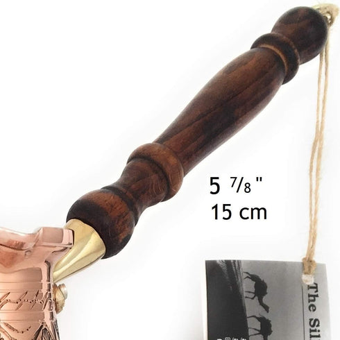 Replacement Wooden Handle for Copper Coffee Pot, Teapots, Cezve, Jezve, Jazzve, Ibrik, Briki, Stovetop Coffee Maker and Multi-Purpose Mini Wooden ...