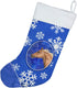Caroline's Treasures SB3145-CS Horse Winter Snowflakes Holiday Christmas Stocking Fireplace Hanging Stockings Christmas Season Party Decor Family ...