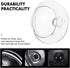 2-Pack Glass Teapot Replacement Lid - Clear Teapot Accessories with Strainer Cover for Home Kitchen Teapots...