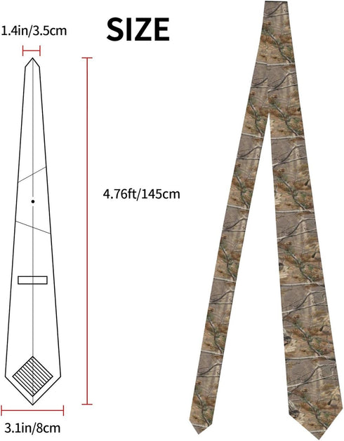 Classic Fashion Men's Camouflage Camo Tree Tie Elegant Charming Polyester Textile Necktie Party Business Date Wedding Formal Neck Tie...