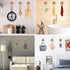 OPENDGO 3PCS Rose Resin Wall Hooks Wall Mounted Creative Flower Iron Hook for Hanging Coat/Hat/Key/Towel/Handbag Hooks/Hangers Room Wall Decor...