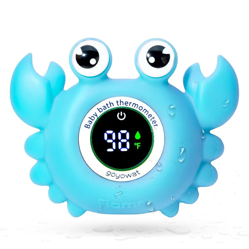 Baby Bath Thermometer,Newborn Swimming Safety Toy Thermometer,Bathtub Water Thermometer,Large Eyed Crab Toy Floating Water Temperature Gauge Baby ...
