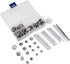 Button Replacement Kit,Press Studs Buttons Snap Fasteners 10mm 12mm 15mm 17mm with Setting Tools(Silver)...