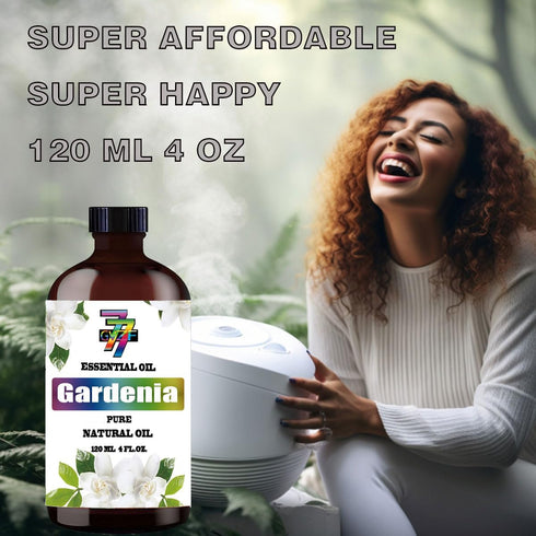 Gardenia Essential Oil 4 Fl Oz (120Ml) - Gardenia Oil for Diffuser,Humidifier,Home,Bath,Cleaning,Massage,Yoga,DIY Candle...