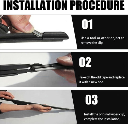 4 PCS Windshield Wiper Blade, 24 Inches Universal Car Wiper Blade, Silicone Frameless Windshield Wiper Blade Refills for Most Cars Buses Vans Truc...