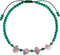 Green Agate and Raw Amethyst Crystals Ankle Bracelets for Women Reiki Natural Gemstones Handmade Adjustable Anklet February Birthstone Gifts...