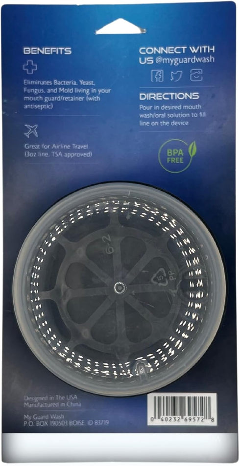 My Guard Wash. The Ultimate Mouth Guard, Retainer, Night Guard or Other Dental Appliance Container. Leak Proof Container. TSA Approved. Simply add...