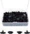 100 Sets T5 Plastic Snaps Round Resin Snaps Buttons for Clothing Diapers Crafting DIY Crafts (Black)...