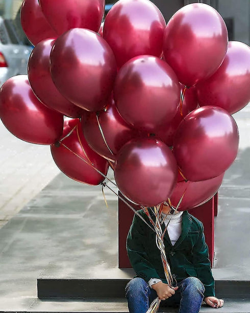 Graduation Party Decorations 2025 Maroon Gold Decorations Burgundy Classic Rose Gold Balloons 20pcs for Burgundy White Birthday Party Decorations ...