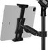 Peastrex Ipad Holder for Mic Stand, Tablet Phone Holder Micophone Music Stand Mount Adjustable Rotatabe with Super Handle Clamp for iPad Pro 12.9 ...