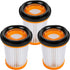 KEEPOW Wandvac Filter Replacement Compatible with Shark WANDVAC Handheld Vacuum WV201 WV200 WV205 WV220, Compare to Part # XHFWV200, 3 Pack...