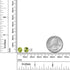 Gem Stone King 925 Sterling Silver Green Peridot Stud Earrings For Women (2.00 Cttw, Gemstone Birthstone, Round 6MM)...