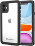 Lanhiem for iPhone 11 Case, IP68 Waterproof Dustproof Case with Built-in Screen Protector, Heavy Duty Full Body Protective Clear Back Phone Cover ...