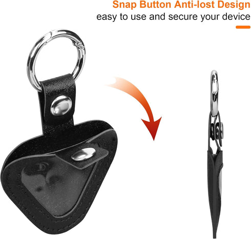 BOVKE Protective Case for Bushnell Wingman View Golf GPS Speaker Bluetooth Button, Wingman View Remote Control Holder Cover with Carabiner, Black...